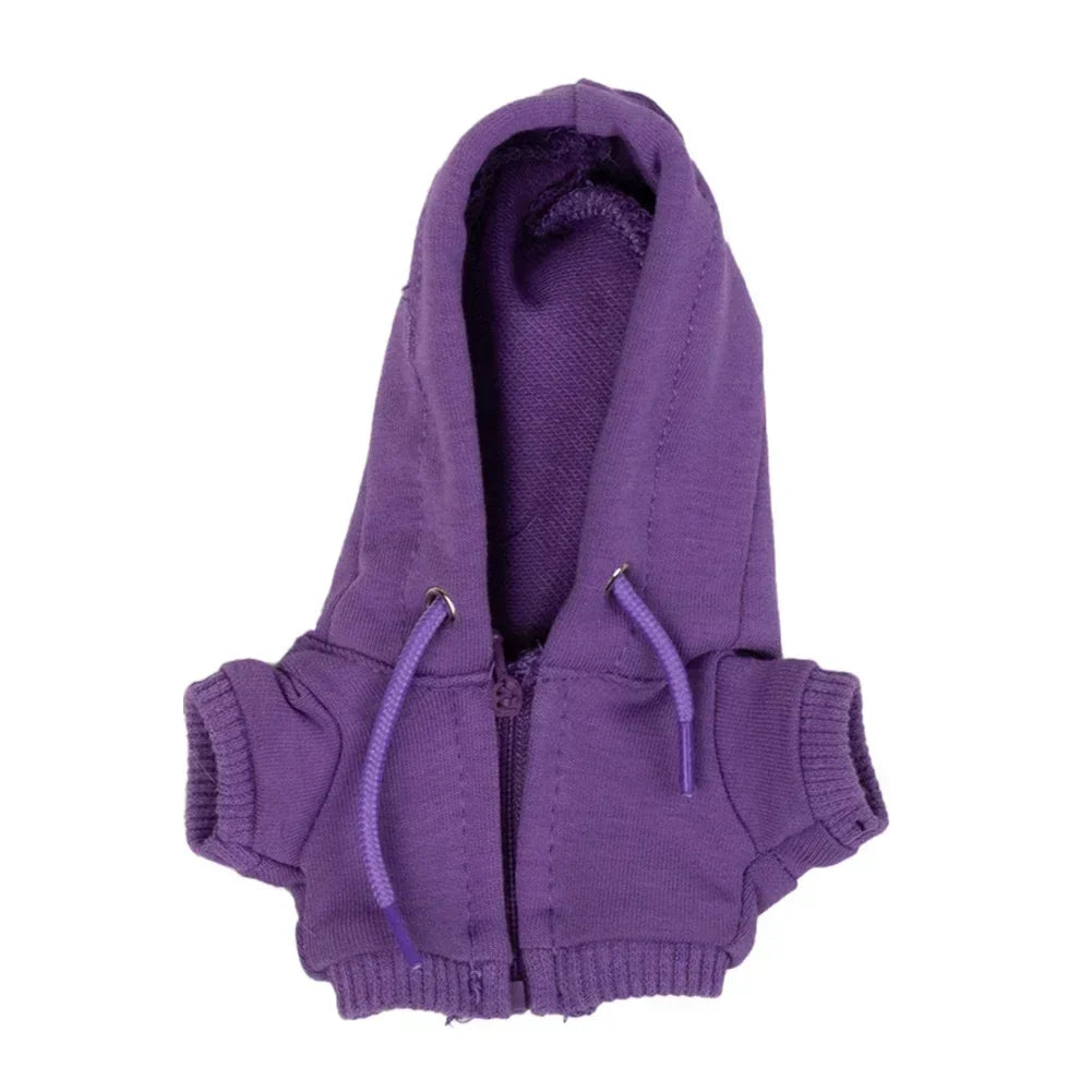 For Labubu Casual Sweatsuit Set Comfy Clothes for Labubu 15/17cm Dolls Featuring Ribbed Hem Details Fashion Doll Accessories