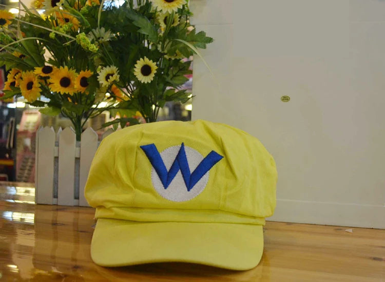 Game Super Mario Bros Luigi Plumber Cosplay Demo Hat Waluigi Wario Odyssey Cartoon Sunhat Halloween Party Hat Accessories Props