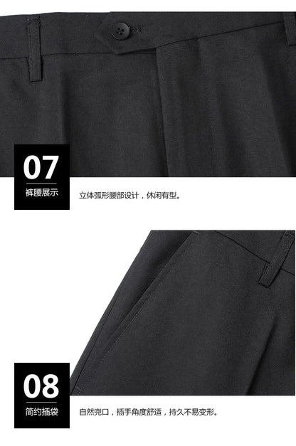 8XL Suit (Blazer+pants) Fashion Business Gentleman Italian Style Slim Solid Color Professional Suit Wedding Groom Best Man Suit