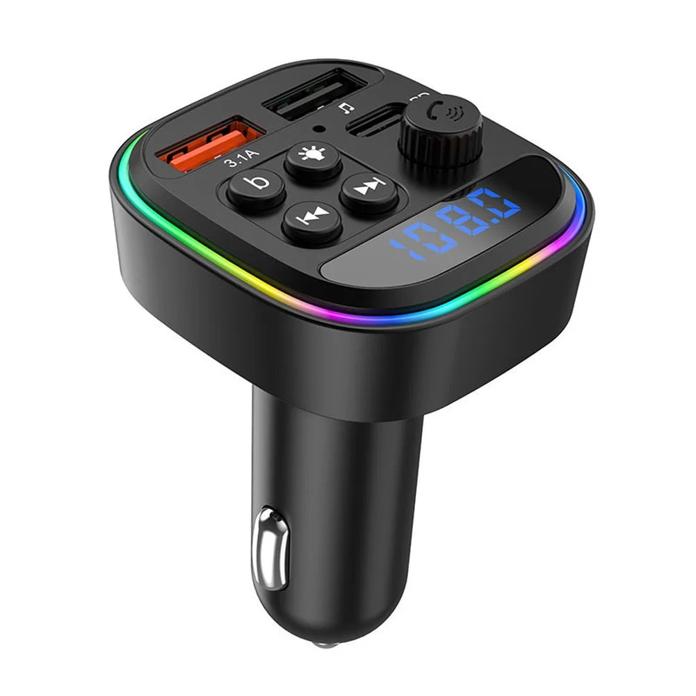 Car MP3 Player with Wireless FM Transmitter and USB-C Fast Charging Port for Reliable Connection and Hands-Free Use