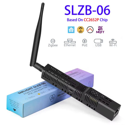 SMLIGHT SLZB-06/M/P7 Zigbee 3.0 to Ethernet,USB,and WiFi gateway coordinator with PoE,works with Zigbee2MQTT,Home Assistant,ZHA