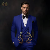 Traje blanco roto para hombre, para boda, cena, fiesta o cóctel, de 3 piezas (chaqueta, chaleco y pantalón), talla personalizada, color y vestido.
