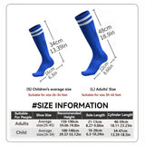 Loogdeel 1 Pair Soccer Socks Stripe Knee High Softball Baseball Team Sports Socks Breathable Football Socks for Kids Adults