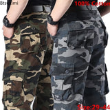 Men's Camouflage Cargo Pants Camo Cargo Multi Pockets Military Tactical Pants Man Hip Hop Joggers Streetwear Sweatpant for Men