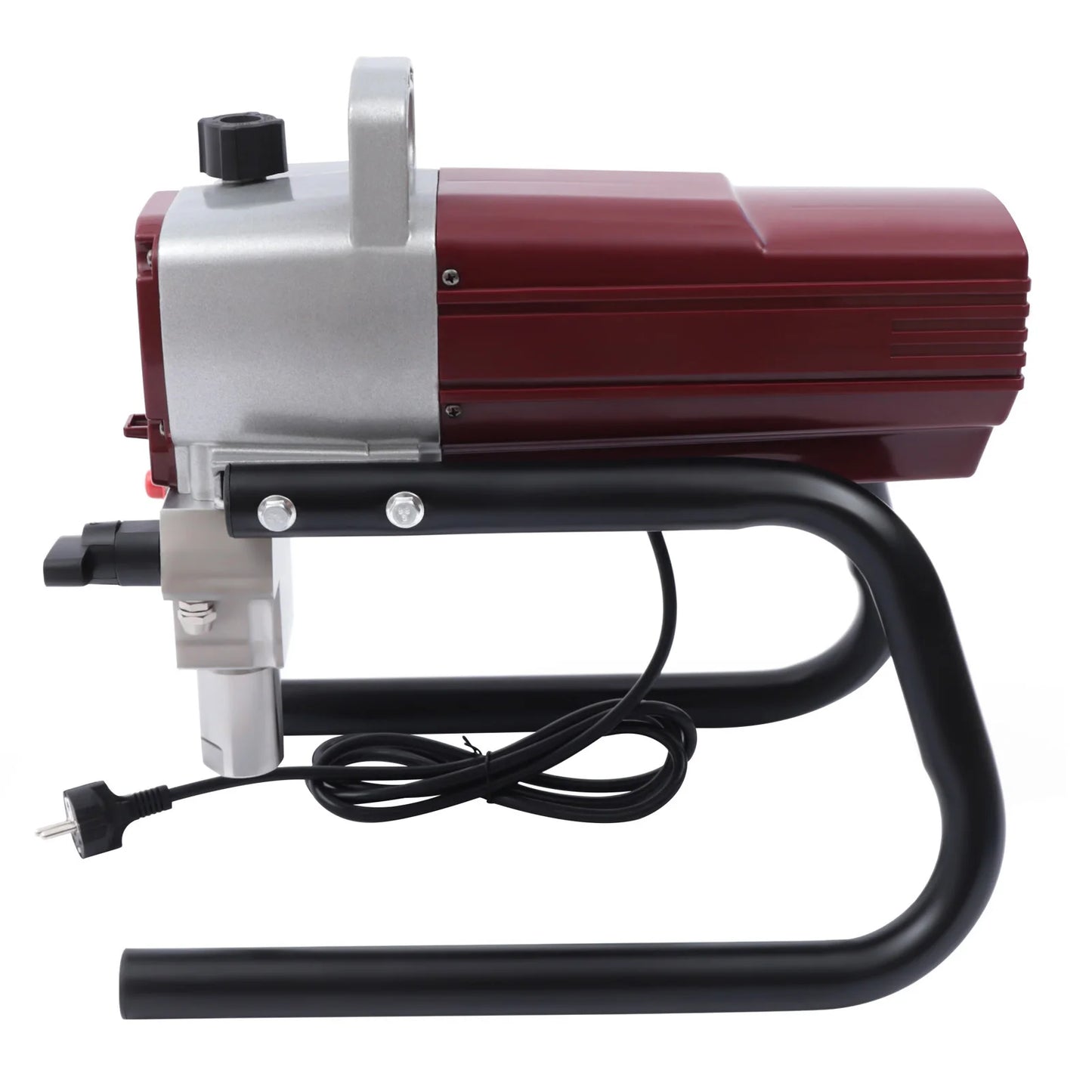Kit de pistola pulverizadora de tinta elétrica sem ar, 1800w, pressão de pulverização ajustável com tubo para parede, teto, madeira, pintura de metal
