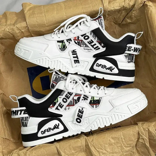 Casual Fashion Leather Sneakers New Skateboard Men's Shoes Outdoor Running Sports Shoes Hiking Tennis Platform Luxury Footwear