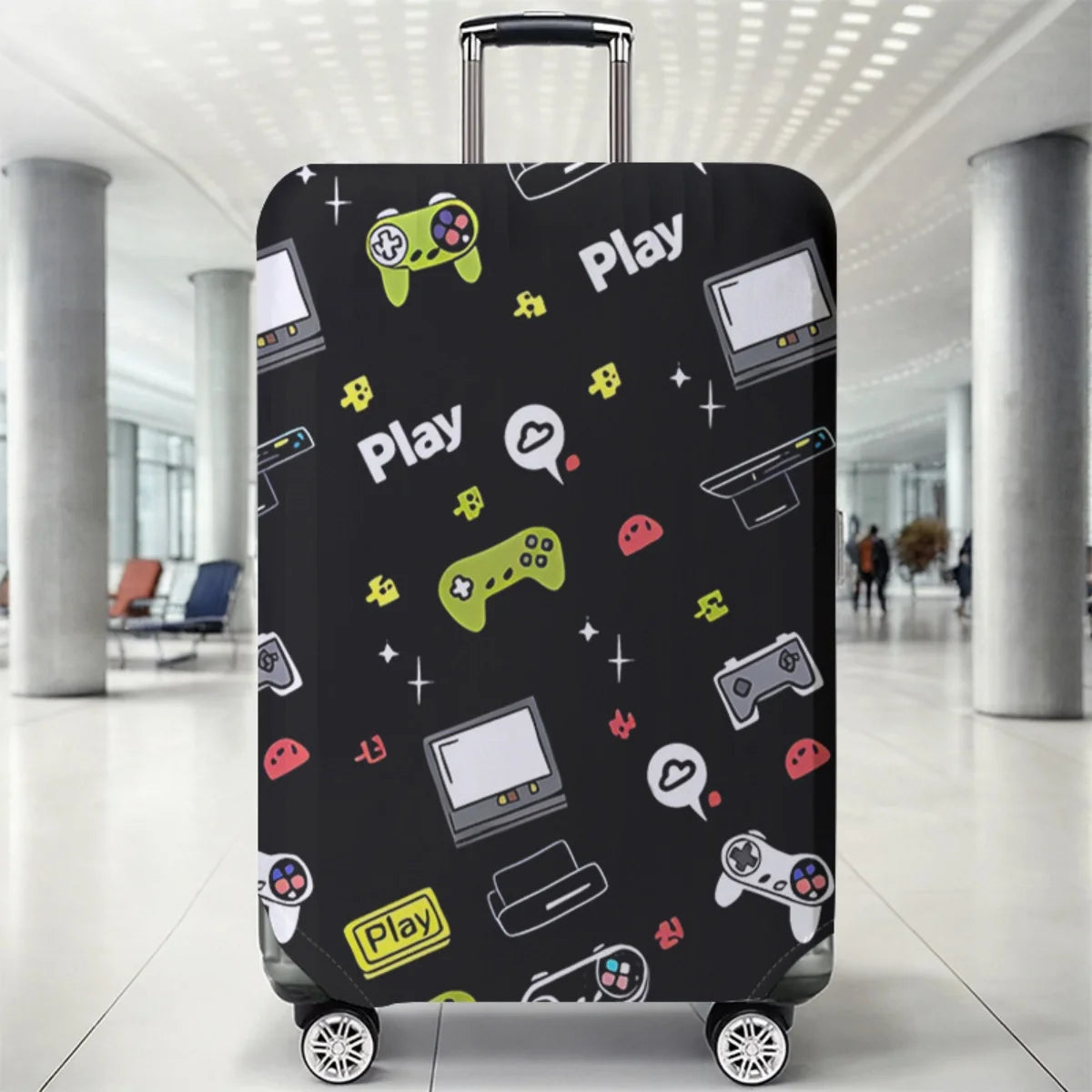 Luggage Protective Cover With Cartoon Print