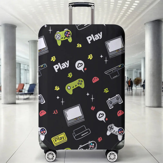 Luggage Protective Cover With Cartoon Print