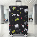Luggage Protective Cover With Cartoon Print