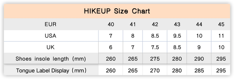 HIKEUP High Quality Leather Hiking Shoes Durable Outdoor Sport Men Trekking Leather Shoes Lace-Up Climbing Hunting Sneakers