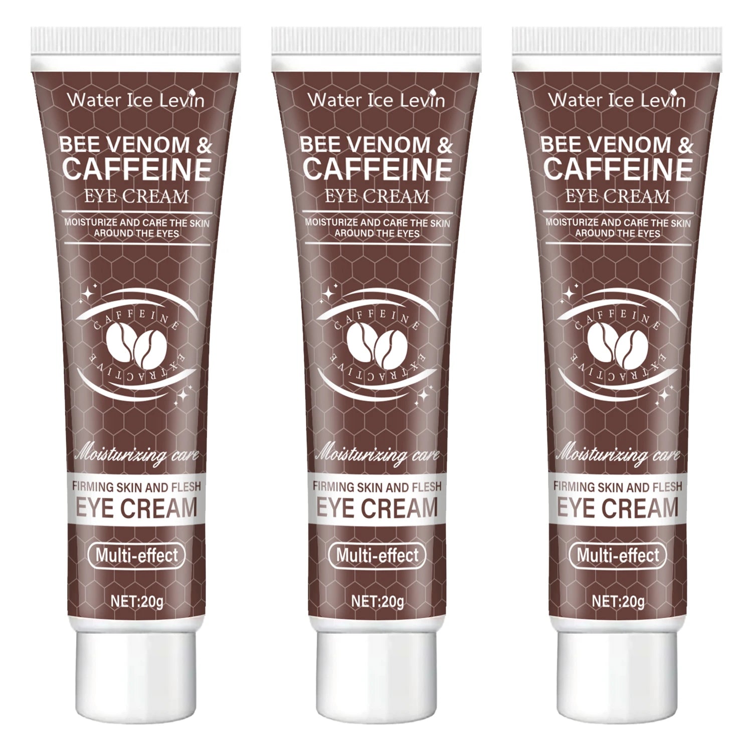 Creme para a área dos olhos com cafeína natural, potente ação hidratante e firmadora (20g), indicado para bolsas e olheiras. Após o uso, promove um efeito lifting na região dos olhos, reduzindo rugas e sinais de envelhe