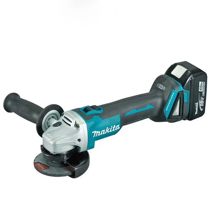Amoladora angular eléctrica Makita DGA404 de 18 V y 125 mm, sin escobillas, de litio, recargable, de alta potencia.