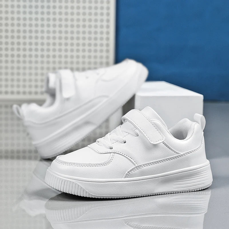 Children's school black spring and autumn children's anti-slip sports shoes, waterproof small white shoes for adults, sizes 28-40