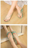Beach Flip Flops for Women Thong Sandals Summer Jelly Shoes Girls Transparent Slides Solid Fashion PVC Flat Non-Slip Slippers