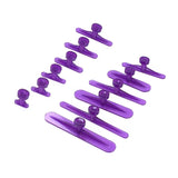12Pcs Car Body Dent Repair Tool Dent Removal Pullers Glues Tabs,Auto Body Paintless Dent Removal Tool Dent Lifters Glues Tabs
