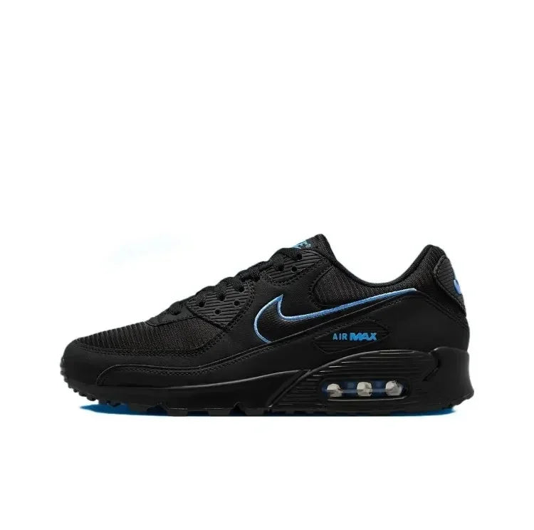 Nike AIR MAX 90 Classic - Zapatillas deportivas para hombre y mujer, color blanco, negro, azul y rojo, cómodas, para exteriores, talla 36-46