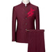 2-piece Wine Red Set