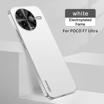 For Xiaomi POCO F7 Ultra Case Hard AG Matte Plating Lens Protective Back Cover Cases For Xiaomi POCO F7 F6 F5 Pro Phone Shell