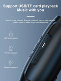 TF USB Bluetooth Speaker Dual Speaker Stereo Outdoor Tfusb Playback Fm Voice Broadcasting Portable Subwoofer Wireless Speaker