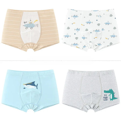 Calzoncillos bóxer de algodón puro para niños, ropa interior sin costuras y sin entrepierna, talla mediana/grande, para niñas 
