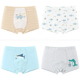 Shorts de boxer de algodão puro infantil, roupas íntimas sem costura sem virilha, cuecas grandes médias, meninas