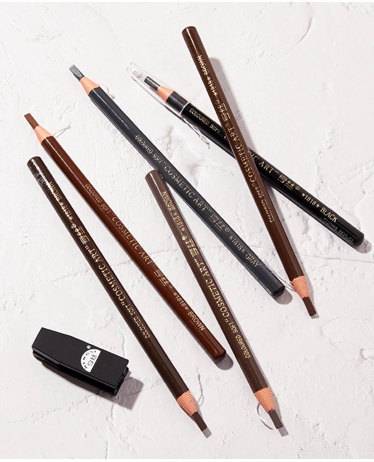 Waterproof Art Tint Makeup Eye Brow Pen 5pcs Professional Microblading Pencil Eyebrow Tattoo Tint Enhancers Cosmetic Wholesale