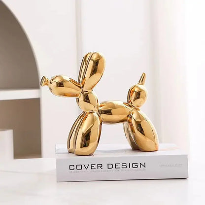 Escultura de cerámica abstracta con forma de perro, globo creativo, de ERMAKOVA, 11 cm/4,3 pulgadas, para decoración del hogar y la oficina, regalo