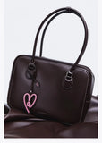 Toast Bag Large Capacity Tote Bag Handbag Shoulder Bag Crossbody Bag Heart-Shaped Soft