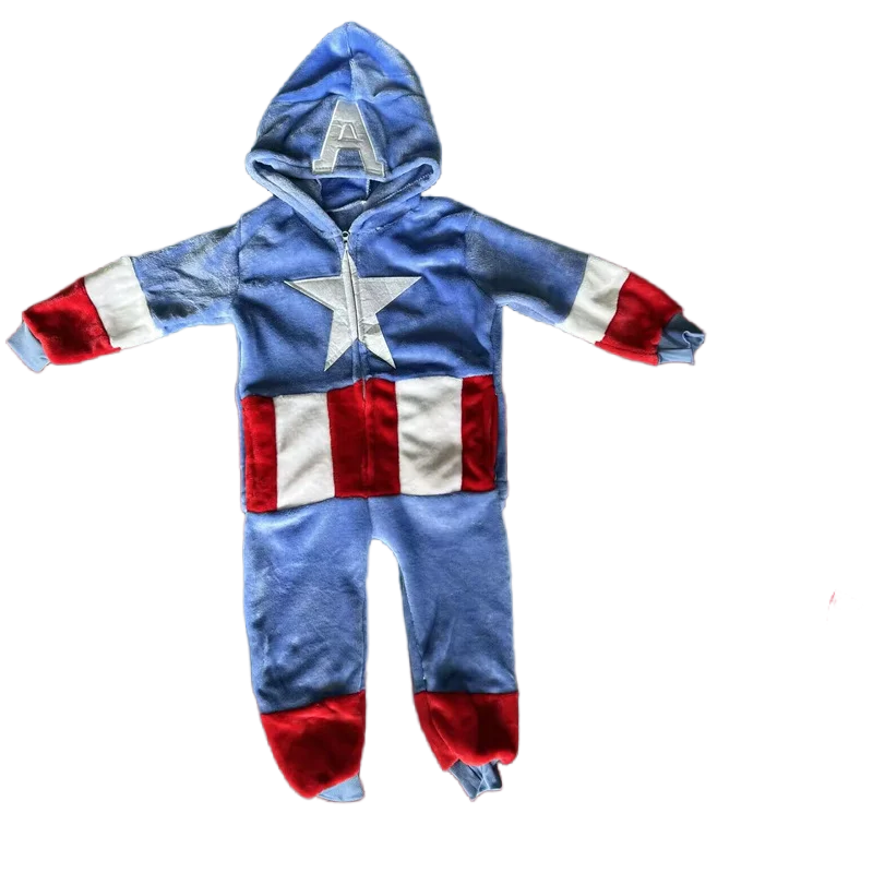 Cartoon Kigurumi For Children Kids' Animal Onesie Pajamas Dog Wolf Dragon Dinosaur Halloween Carnival One-piece Costume Homewear
