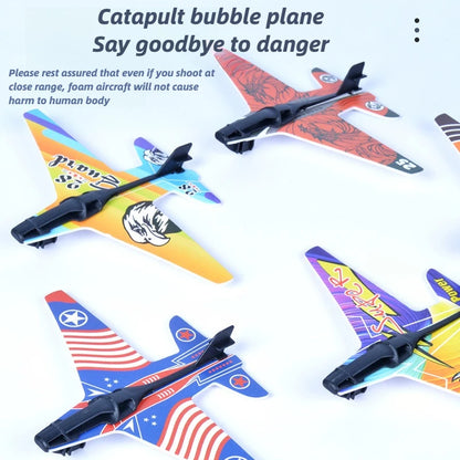 Lanzador de aviones de juguete para niños, divertido avión de espuma para exteriores, juguete interactivo entre padres e hijos, juguete volador deportivo para niños, regalo