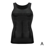 Men Slimming Elastic Body Shaper Vest Tight Skinny Shirt Fitness Waist Compression Abdomen Breathable Sport Vest