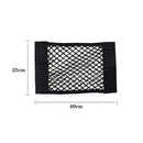 Car Seat Back Organizer Trunk Net Mesh Pocket Elastic String Net Magic Sticker Universal Portable Storage Bag Car Accessories