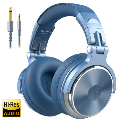 Oneodio Pro 10 Wired Headphones Over Ear Hi-Res Audio Wired Headset With Microphone Studio DJ Stereo Headphones 3.5mm/6.35mm