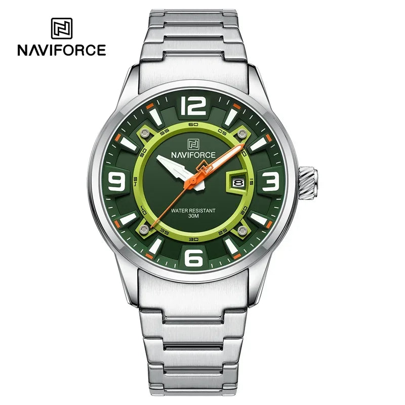 NAVIFORCE Brand Fashion Men's Watch Waterproof Luxury Luminous Male Calendar Quartz Wristwatch Relogio Masculino 2024 New Arrival