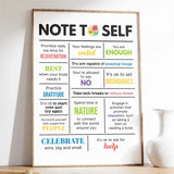 Mental Health Poster Encouragement Prints Calm Corner Canvas Painting Therapy Wall Art Picture Classroom Home Decoration