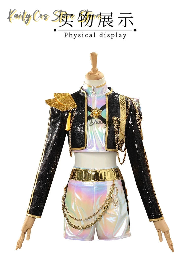 Movie K-Pop Demon Rumi Anime Cosplay Costume Idol Girl Rumi Uniform Role Play For Party Halloween Carnival Outfits