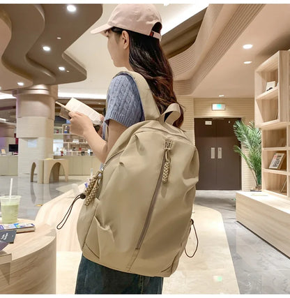 Large Capacity Schoolbag Male and Female High School College Students Simple Leisure Sports Backpack Fashion Travel Backpack