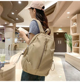 Large Capacity Schoolbag for Boys and Girls, High School and College Students, Simple Casual Sports Backpack, Fashion Travel Backpack