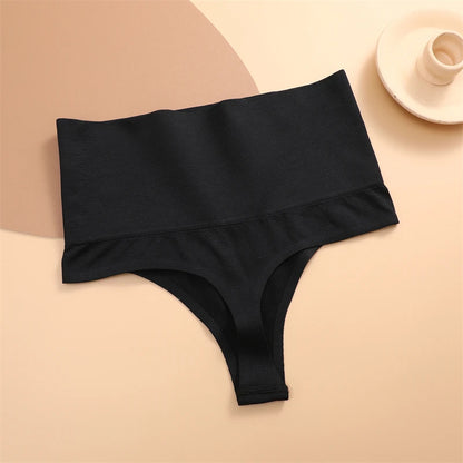 FINETOO Bragas de tanga con realce de glúteos y cintura alta para mujer, lencería moldeadora de abdomen sexy, ropa moldeadora adelgazante femenina