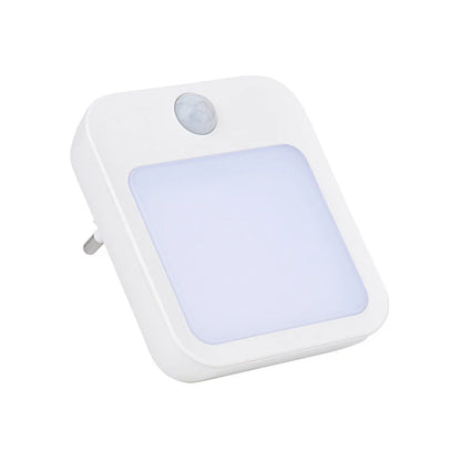 Luz nocturna con sensor de movimiento y luz LED, enchufe europeo, luz nocturna inalámbrica para niños, mesita de noche y dormitorio.