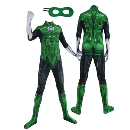 Adults Green Lantern Superhero Cosplay Costumes Zentai Halloween Party Bodysuit