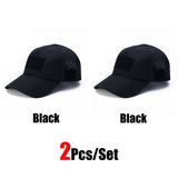 1/2pcs New Men's Camouflage Baseball Cap Breathable Sunscreen Hat Outdoor Sports Hunting Hiking Camping Beach Fishing Sun Hat