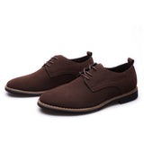Luxury Men's Oxford Shoes, High-Quality Suede Leather Business Casual Shoes for Men, Lace-Up Men's Party Wedding Shoes, Plus Size