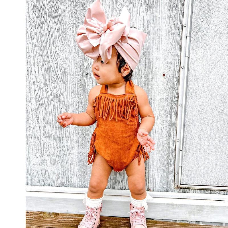 Unisex Infant Indian Romper Halloween Costume Baby Native American Costume