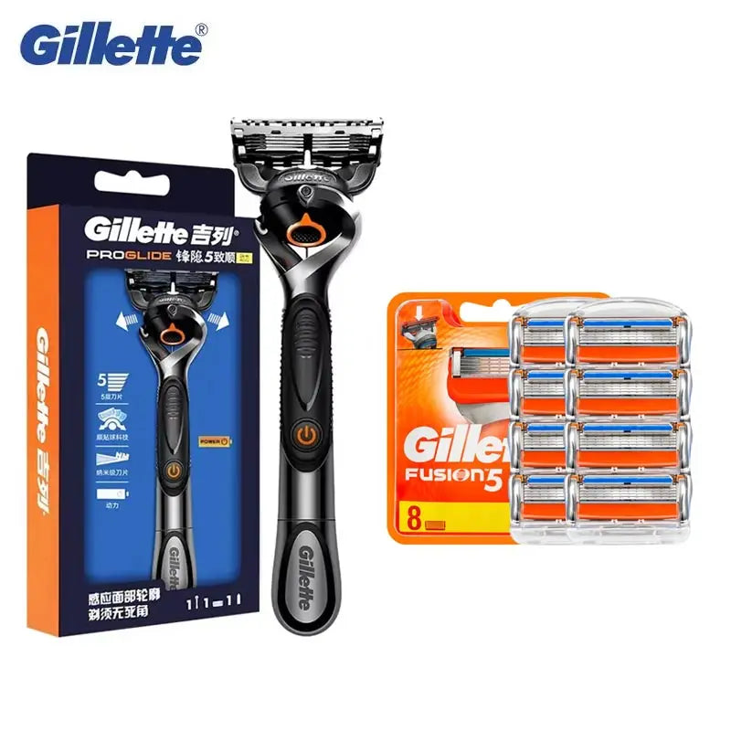 Gillette Fusion 5 Proglide Power Razor for Man Manual Shaver Flexball Beard Precision Clean Safety Straight Shaving Machine