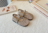 2026 Summer Kids Shoes Girls Sandals Lace Floral Princess Shoes Children Soft Sole Flat Party Dress Breathable Shoes