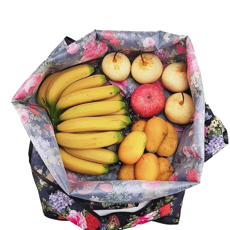 Folding Shopping Bag Large Capacity Environmental Protection Portable Handbag Supermarket Toy Storage Bags Travel Grocery Bag
