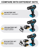 Gisam 65N.m 13MM 35+3 Torque Brushless Electric Impact Drill Cordless Electric Screwdriver Power Tool For Makita 18V Battery Pin