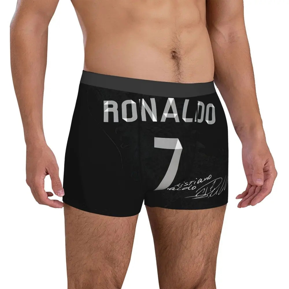 Boxer Briefs Shorts Cristiano Ronaldo Cr7 Underwear Men Ventilated Underwear for Men Boyfriend Gifts