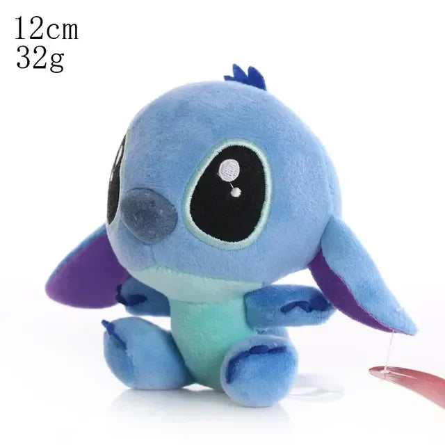 Peluche de Stitch de 20 cm, juguete kawaii de TV, colgante con el mismo párrafo, regalo de cumpleaños para niños, modelos de pareja